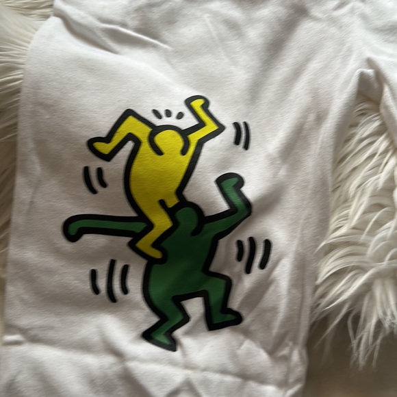 Keith Haring White Designed Sweatpants - Picture 3 of 4